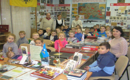 В рамках проведения Дня Героя,  школьный музей посетили воспитанники детского сада № 31